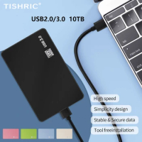 TISHRIC Hdd Case External Hard Drive HD Case USB 3.0/2.0 Hard Disk Enclosure Box Optibay SSD HD 2.5inch SATA To USB Adapter 10TB