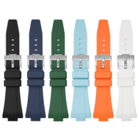 Silicone Watch Strap For Tissot PRX Super Gamer Series Watches 11MM 12MM Watchbands Watch Accessories Stainless Buckle Strap