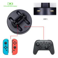 Charging Dock For Nintend Switch Controller LED Charger For Nintendo Switch Gamepad Charge Stand For Joy-con&amp;Pro NS Switch 5 in1