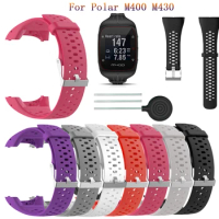 Soft Silicone Wristband Strap for Polar M400 M430 Fashion classic Watch Replacement Watchband Bracelet With tool Watch StrapBand