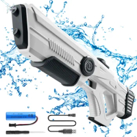 Electric Water Guns Automatic Water Absorption 10M Range Water Gun Outdoor Games External Waters Bottle Toy Gun for Kids Adult