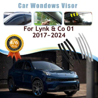 For Lynk &amp; Co 01 EM-F EM-P Hybrid CX11 2017~2025 Car Window Visors Rainproof Sun Guards Deflectors Windshields Carro Accessories