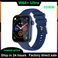 2024 Big Sale Original W68+ Ultra Smart Watch Body Temperature 49mm Series 8 Air Pressure Call NFC Game W68 PLUS Smartwatch