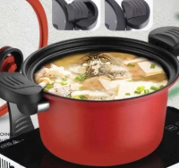Panci Presto Totipotent/ Teflon Pressure Cooker Pot Anti Lengket/ Panci Presto Serbaguna 22CM