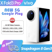 Original Vivo X Fold 3 PRO 5G Snapdragon 8 Gen3 SPU 8.03" AMOLED 120Hz 100W 5700MAh 64MP 70MM Focal Length OriginOS4 Google