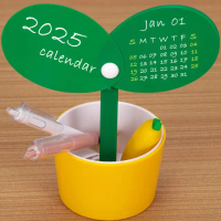 【Homeco】檯曆2025年創意diy桌面擺件 簡約筆筒 桌面收納 可愛日曆小禮品(日曆)