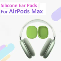 1Pair Silicone Ear Pads Portable Replacement Soft Ear Cushion Earmuffs Earbuds Cover for AirPods Max Headphones Accessories