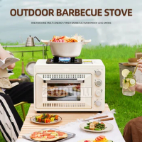 Portable Baking Oven Gas Burner Outdoor Camping Cooking Machine Grill Gas Stove Pizza Oven Cooker Horno Pizza Electrico