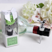 Gifts love birds red wine bottle stopper wedding box wine saver bar whiskey wine kit wine stoppers wedding favors Free shipping