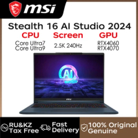 MSI Gaming Laptops MSI Stealth 16 AI Studio Intel Core Ultra 7/Ultra 9 185H RTX4060/4070 M.2 SSD WIFI7 16"2.5K 240Hz Notebook PC