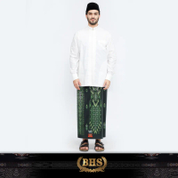 Sarung BHS Infinity Gold Motif V32 KJC SJ Hijau Tua
