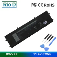 DWVRR 11.4V 87Wh 0017GN 0NR6MH Laptop Battery For Dell Alienware X15 R1 Dell Alienware X17 R1
