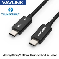 Wavlink Thunderbolt 4 Cable 40Gbps Data Transfer USB-C Video Cable Supports Single 8K/Dual 4K Display&amp;100W Charging For Macbook