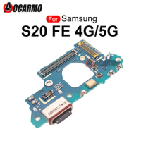 For Samsung Galaxy S20FE 4G S20 FE 5G USB Charging Port Connector Microphone Flex Cable Replacement Parts