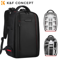 K&amp;F Concept Camera Backpack For Photographers Large Waterproof Photography Camera Bag with Laptop/Tripod Compartment