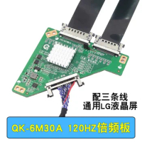 Working good ! Universal LCD LED screen 120HZ TURN board QK-6M30A PL.MS6M30K.1 with screen cable for LG for SAMSUNG SCREEN