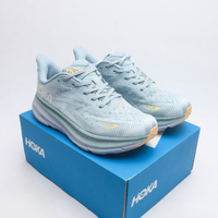 HOKA Clifton รองเท้าผ้าใบพื้นหนาสำหรับผู้หญิงและผู้ชายรองเท้าวิ่งบุฟองน้ำมืออาชีพ9ใบ