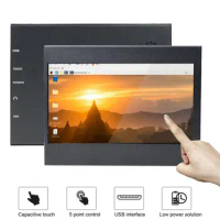 7-inch Display Monitor LCD Display Touch Control Wide Angle Screen Extension Portable Flat Panel Laptop Gaming Monitor