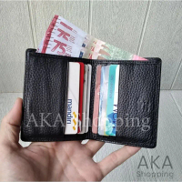 [DKU PREMIUM] Dompet Kartu Dompet Mini Card Holder ATM Kulit Asli