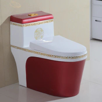 New Color Toilet Household Ceramic Water Closet Super Swirling Siphon Large Caliber Mute Anti Blocking Odor Toilet seat