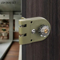 Bedroom Wooden Door Lock Home Anti-theft Lockset Old-fashioned Tiger Tooth Mechanical Lock Zinc Alloy Security Door Lock