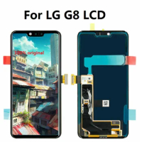 For LG G8 LCD Screen Display Touch Digitizer Assembly LMG820QM7 G820UMB LMG820UM0 G820 For LG G8 ThinQ Frame