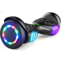 Hoverboard with Speaker and Colorful LED Lights Self-Balancing Scooter UL2272 Certified 6.5"Wheel Birthday presents for children