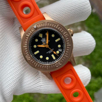 STEELDIVE Men Diver Watch 62Mas 41mm Bronze Diver 300m Waterproof Automatic Mechanical Wristwatch Luminous Sapphire Mirror NH35