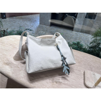 2025 Songmont Bags New Tote Bag Handbag Shoulder Bag  ซีรีส์ Trace hobo กระเป๋าหนังฟอกผักแบบสะพายข้า