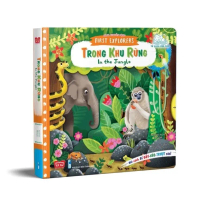 Sách tương tác - Sách chuyển động - First explorers - In the jungle - Trong khu rừng - DT119