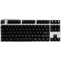 GMK WoB KATAKANA Keycaps for Mechanical Keyboard Black Color PBT Dye Sub 130 Key Cherry Profile Customiz GK61 Anne Pro 2 Game PC