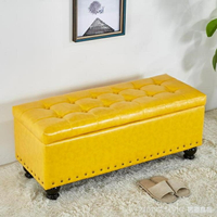 歐式床尾沙發凳長條凳可坐換鞋凳鞋櫃儲物試衣間凳子實木收納凳箱    YTL
