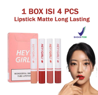 TERMURAH 1 BOX ISI 4 PCS - Lipstik Hey Girl 4in1 Korea Matte CINDYNAL