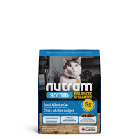 加拿大NUTRAM紐頓S5均衡健康系列-雞肉+鮭魚成貓&amp;熟齡貓 1.13kg(2.5lb)(NU-10271) x 2入組(購買二件贈送全家禮卷100元x1張)