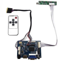 HDMI+VGA+AV Controller Board Monitor Kit for CLAA101NB01 CLAA101NB01A CLAA101NB03 CLAA10 LCD LED Screen Controller Board Driver