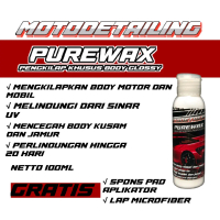PUREWAX Pengkilap Body Glossy Motor dan Mobil dengan Tekstur Pasta Tidak Cair - Car, Microfiber, 100