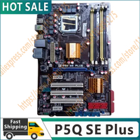 Original P5Q SE Plus Motherboards LGA 775 DDR2 16GB Desktop Mainboard Systemboard SATA II PCI-E 100% tested