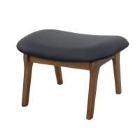 【NITORI 宜得利家居】◆耐磨皮革實木椅凳 RELAX WIDE NS MBR/BK 橡膠木 實木椅凳