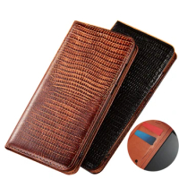 Real Leather Magnetic Phone Case Credit Card Pocket For Motorola Moto edge S/Motorola Moto edge Plus Flip Case With Kickstand