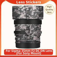 For Sigma 35mm F2 DG DN For Sony Mount Camera Lens Sticker Coat Wrap Protective Film Body Protector Decal Skin 35 f/2 35mm/2