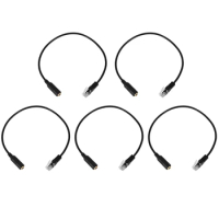 5X 3.5mm Plug Jack to RJ9 for iPhone Headset to for Cisco Office Phone Adapter Cable