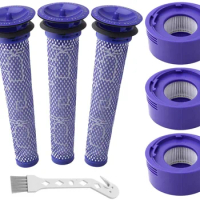 8 Pack Vacuum Filter Replacement Kit for Dyson V7, V8 Animal and V8 Absolute Cordless Vacuum 3 Post Filter /3 Pre Filter