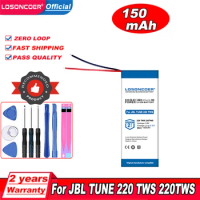LOSONCOER 150mAh Battery For JBL TUNE 220 TWS 225 TWS 225TWS 220TWS TUNE220 TUNE 225 Bluetooth Wireless Headset Battery