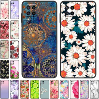For Huawei P40 Lite P40Pro P 40 Case Soft Silicone Marble Flower Black Phone Cover for HUAWEI P40 Pro P40Lite TPU Funda Capa