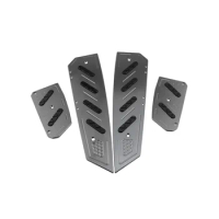 Motorcycle Step Footpads Pedal Plate Cover for Honda Forza 300 Forza300 MF13 MF 13 2018 2019 2020(Gray)
