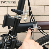 TWTOPSE Magnetic Bicycle Hinge Clamp Plate Lever Set For Brompton Folding Bike 3SIXTY C Hook Lightweight Aluminum Alloy Parts