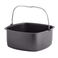 Air Fryer Cake Bucket Air Fryer Cake Basket Baking Supplies Air Fryer Accessories Square Cake Moulds for Air Fryers Dropshipping
