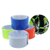 1 Roll 40cm Safety Warning Reflective Tape Sticker for Bike Motorcycle Car Night Safety Tie Leg Arm Strap Pants Fluorescent Tape