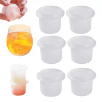 Ice Cube For Freezer 6pcs Mini Ice Maker Mold Box Reusable Ice Cube Maker Mold For Chilling Coffee Drinks Ice Cubes Chocolate