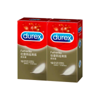 【Durex 杜蕾斯】超薄裝保險套12入*2盒(共24入 保險套/保險套推薦/衛生套/安全套/避孕套/避孕)